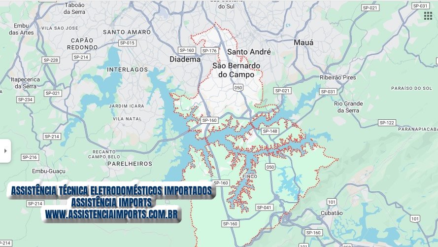 mapa sao bernardo do campo assistencia imports